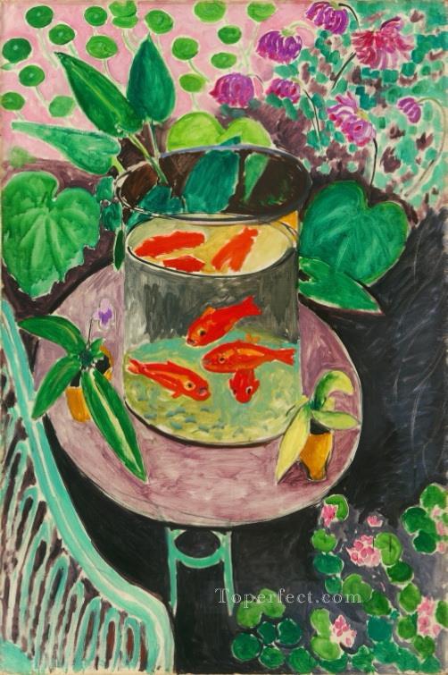 金魚の抽象的なフォービズム アンリ・マティス油絵